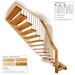 Dolle Geschosstreppe Bilbao 1/2-gewendelt 234-260cm GH Holz rund 30mm Ahorn versiegelt Dolle Geschosstreppe Bilbao 1/2-gewendelt 234-260cm GH Holz rund 30mm Ahorn versiegelt
