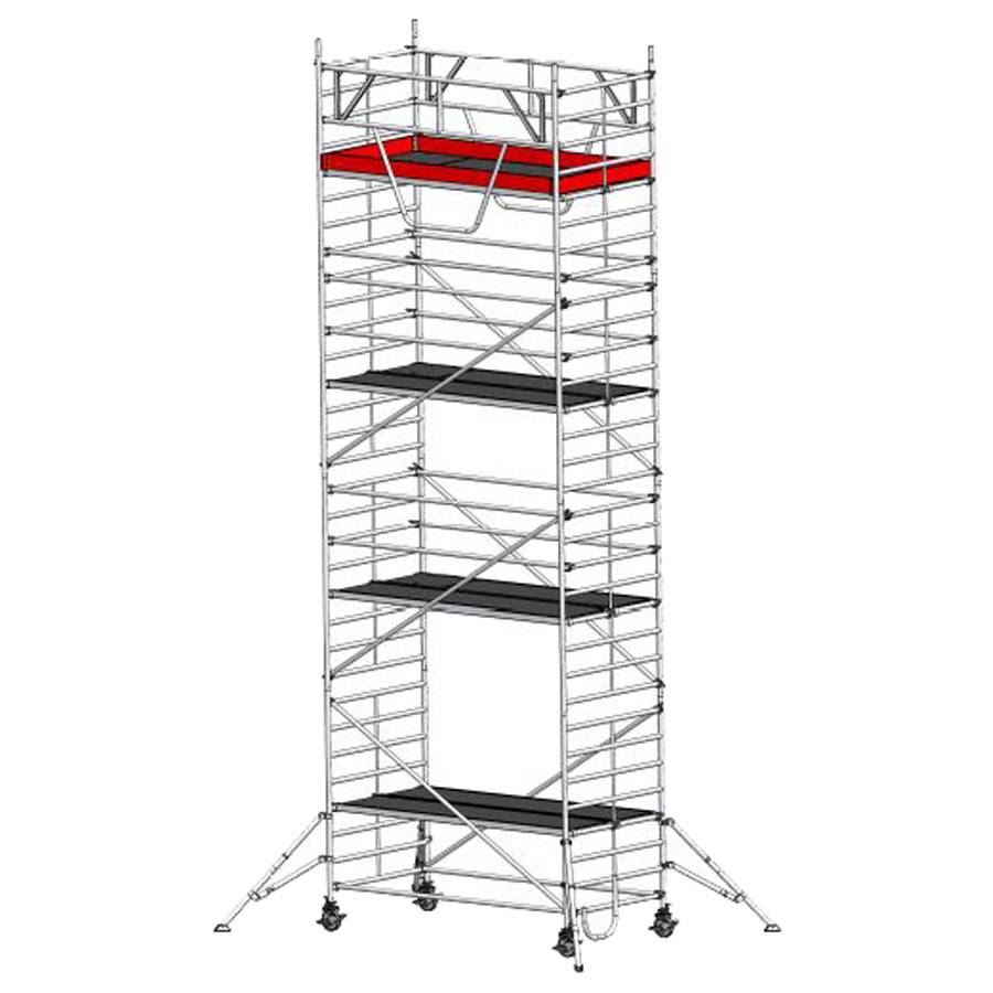 Euroline Gerüst 9517 mit Sicherheitsaufbau und Auslegern 9,35m AH