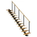 Dolle Mittelholmtreppe Sydney in Buche, geölt 75 cm breit Gerade für Geschosshöhen 259 – 315 cm UK Metall Anthrazit mit einseitigem Designgeländ Dolle Mittelholmtreppe Sydney in Buche, geölt 75 cm breit Gerade für Geschosshöhen 259 – 315 cm UK Metall Anthrazit mit einseitigem Designgeländ