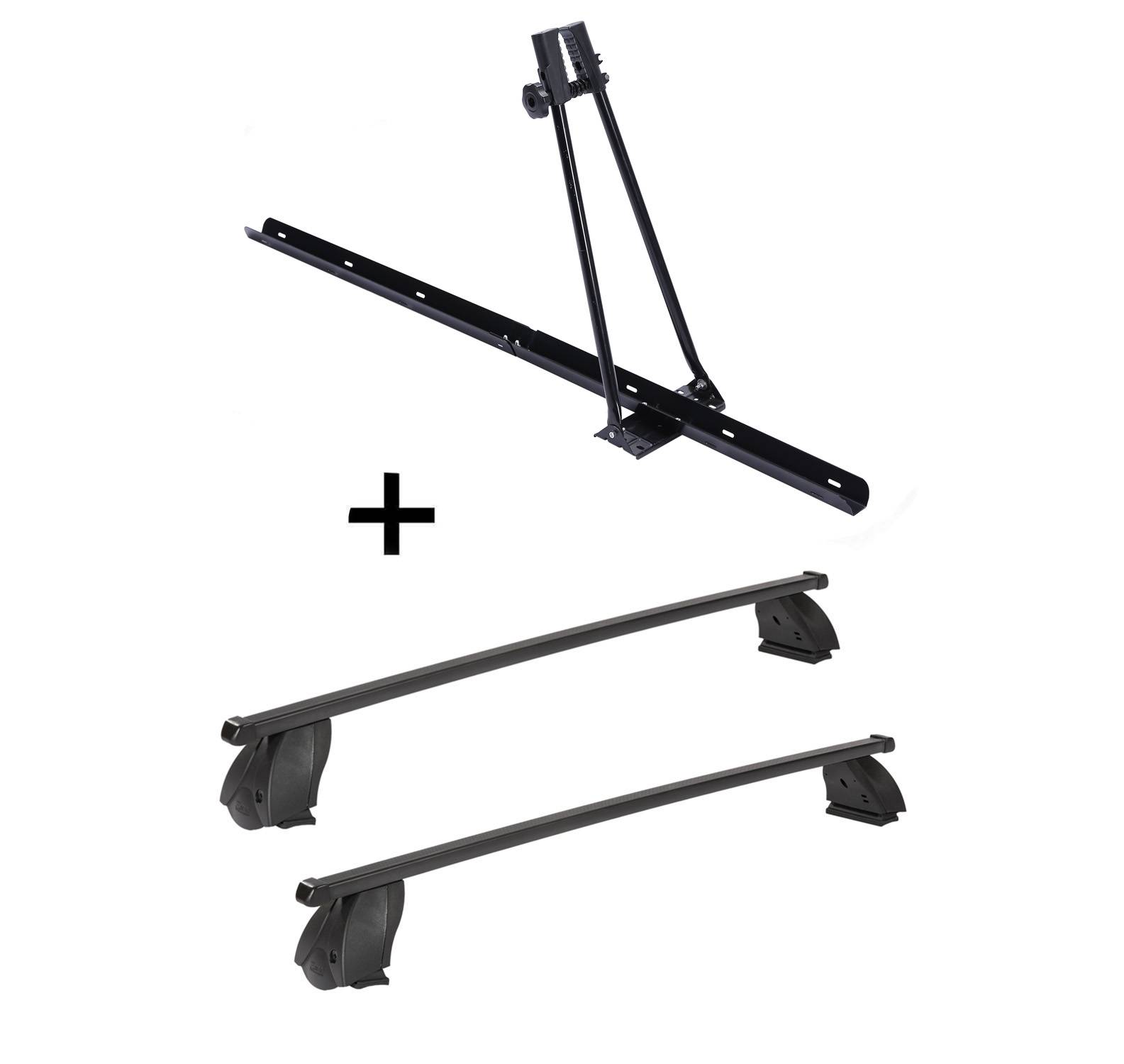 Fahrradträger ORION + Dachträger K1 MEDIUM kompatibel mit für Mercedes C (W204) (4Türer) 07-13