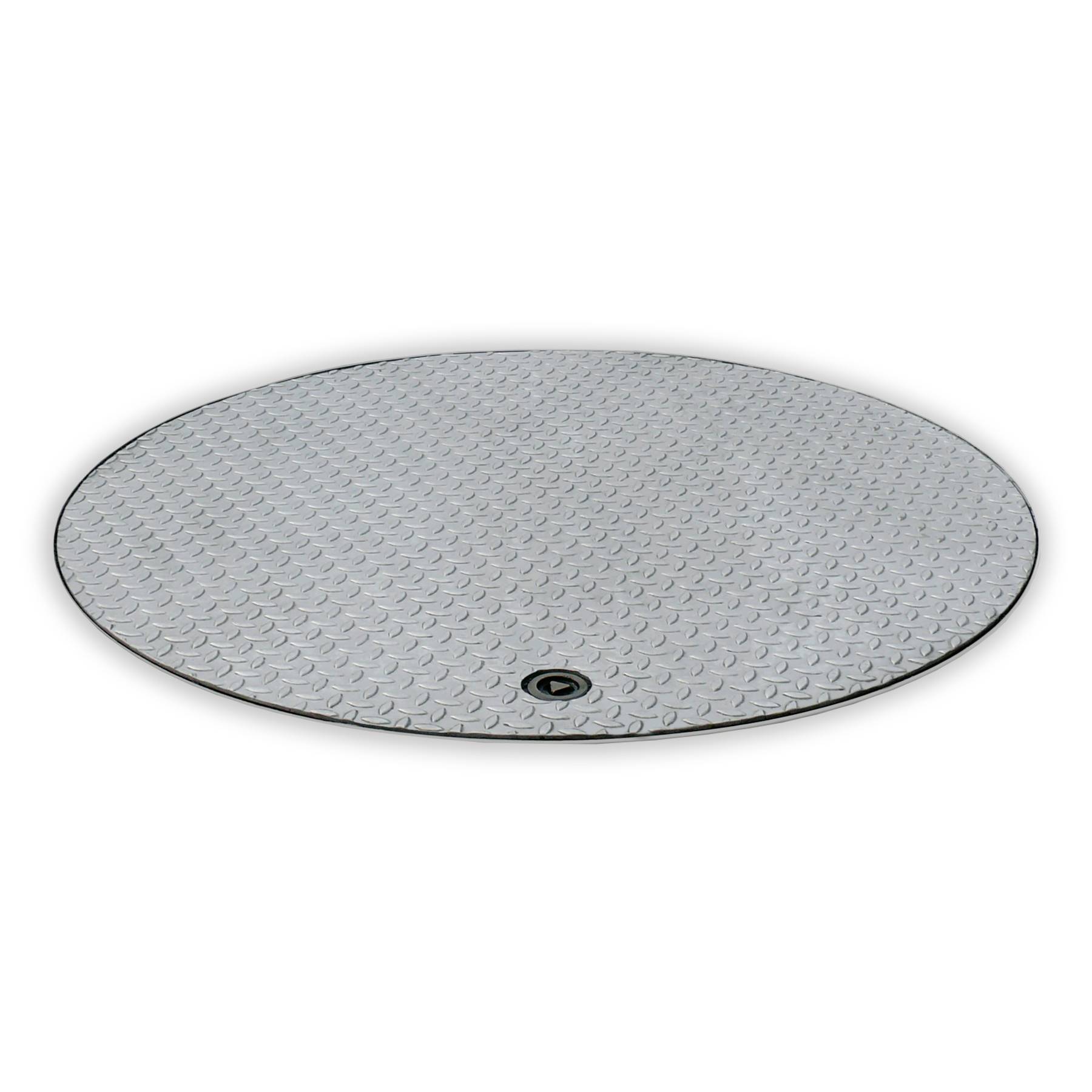 Hailo Schachtabdeckung HS8-R Edelstahl rund tagwasserdicht und geruchssicher Klasse B 125kN 800x800mm