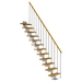 Dolle Mittelholmtreppe Dublin Gerade aus Eiche lackiert 71 cm breit für GH 222–270 cm UK Metall Perlgrau mit Einzelstabgeländer Dolle Mittelholmtreppe Dublin Gerade aus Eiche lackiert 71 cm breit für GH 222–270 cm UK Metall Perlgrau mit Einzelstabgeländer