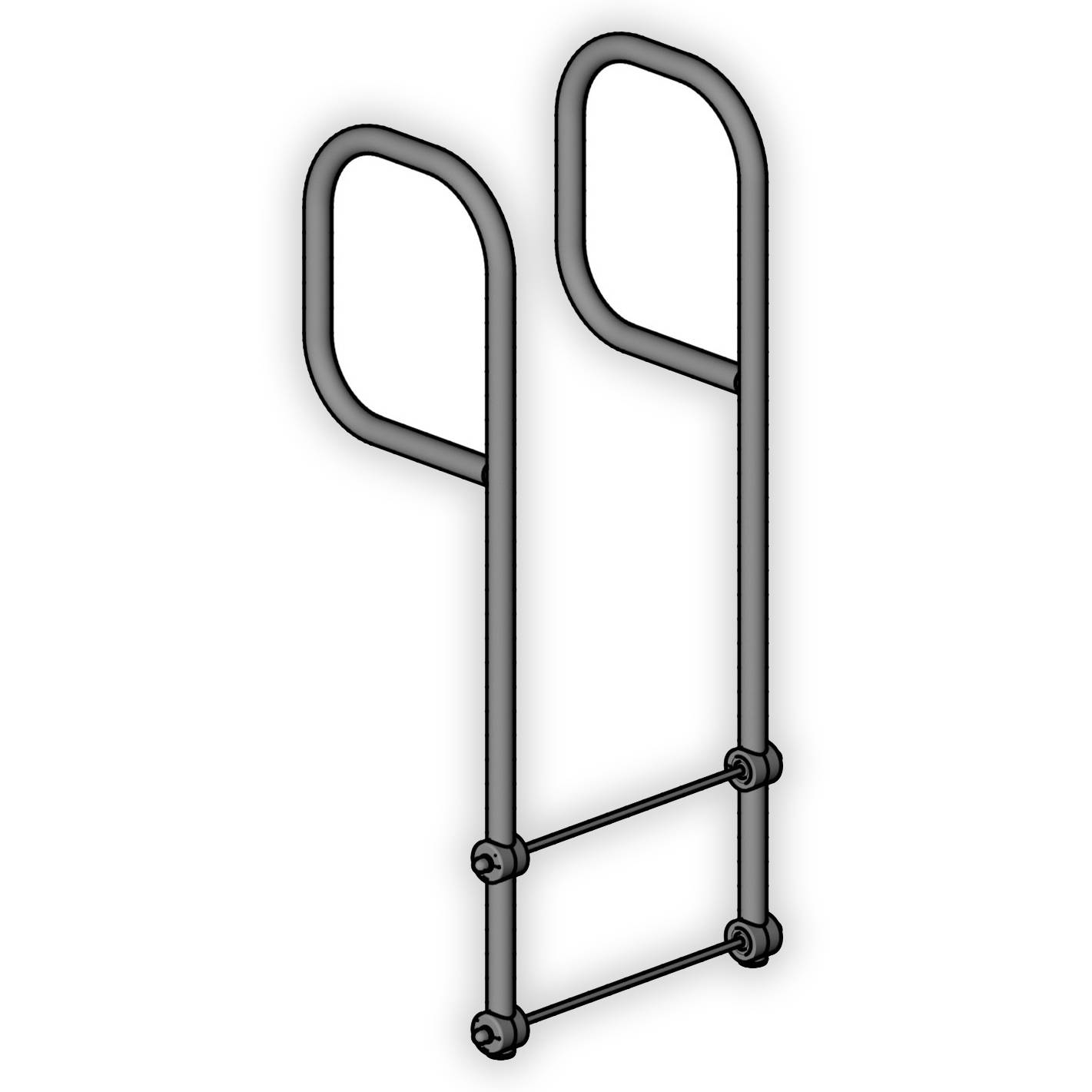 Hailo Ausstiegsholmbügel geschlossen für Steigleitern Typ VAO, 40x20mm aus Edelstahl