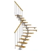 Dolle Mittelholmtreppe Cork Eiche, lackiert 1/4 gewendelt 79 cm breit für GH 222 – 270 cm UK Metall Perlgrau mit Geländer Dolle Mittelholmtreppe Cork Eiche, lackiert 1/4 gewendelt 79 cm breit für GH 222 – 270 cm UK Metall Perlgrau mit Geländer