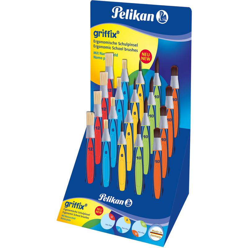Pelikan griffix Schulpinsel, sortiert, Thekendisplay