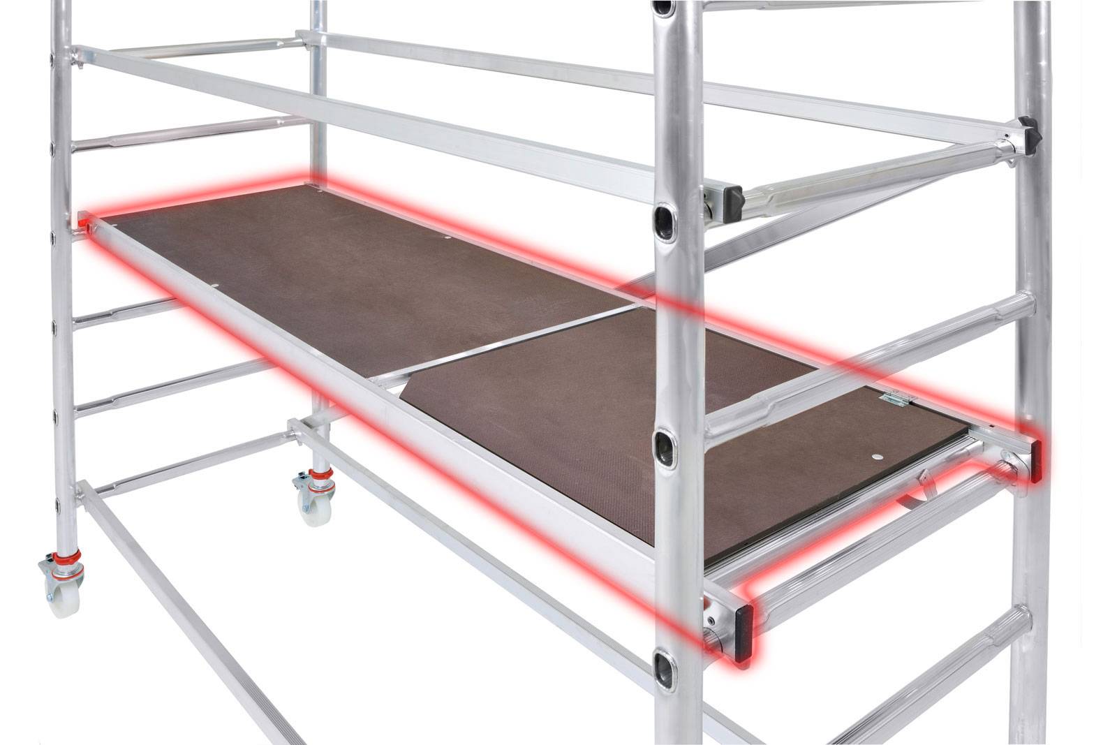 Hymer Einzelteil Gerüst Bühne mit Durchstiegsklappe 1,58x0,61m