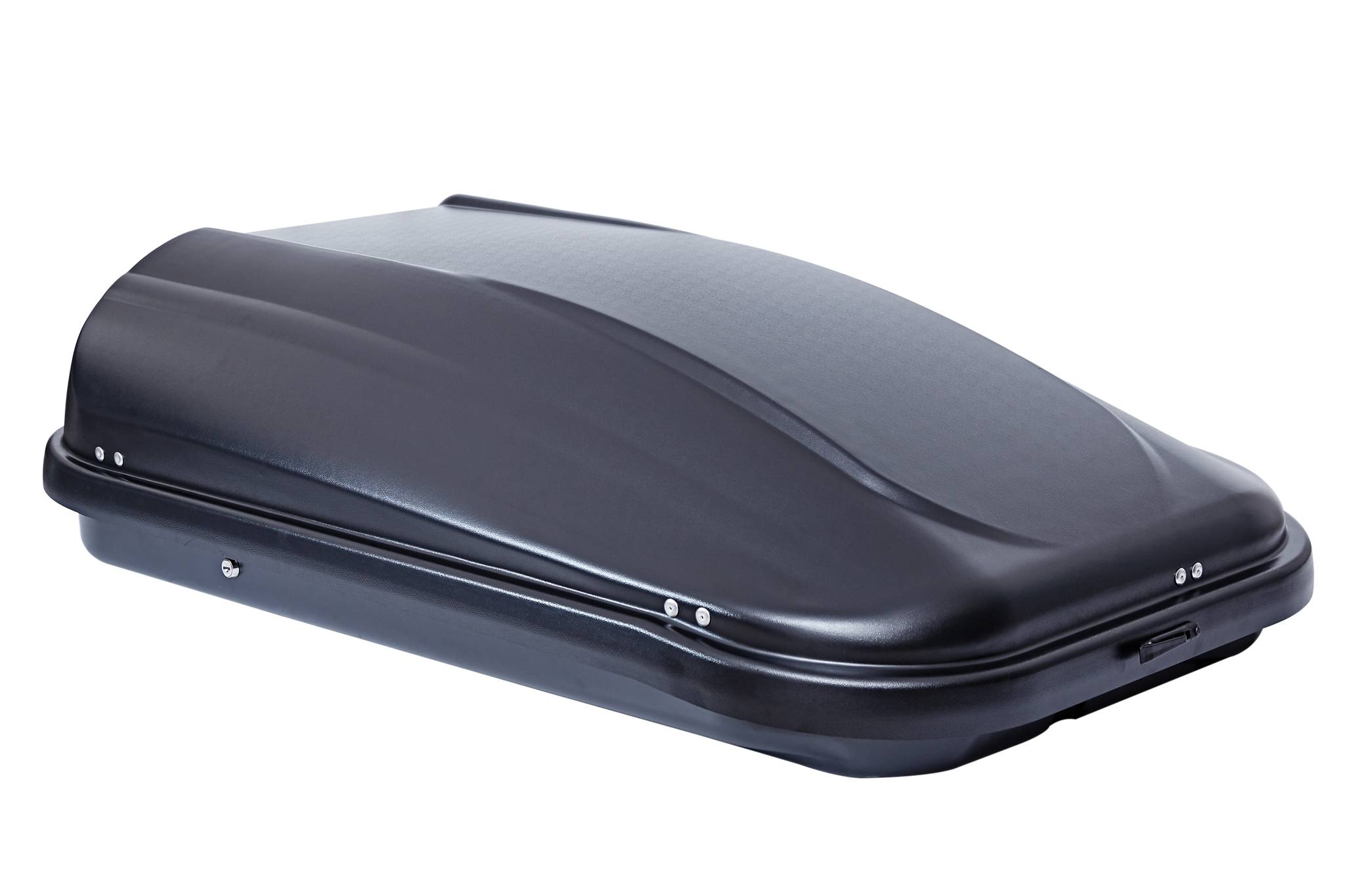 Dachbox VDP JUXT600 abschließbar 600 Ltr + Aluminium Dachträger Menabo Tema kompatibel mit für Toyota Aygo II (Steilheck 5 Türer) ab 2015