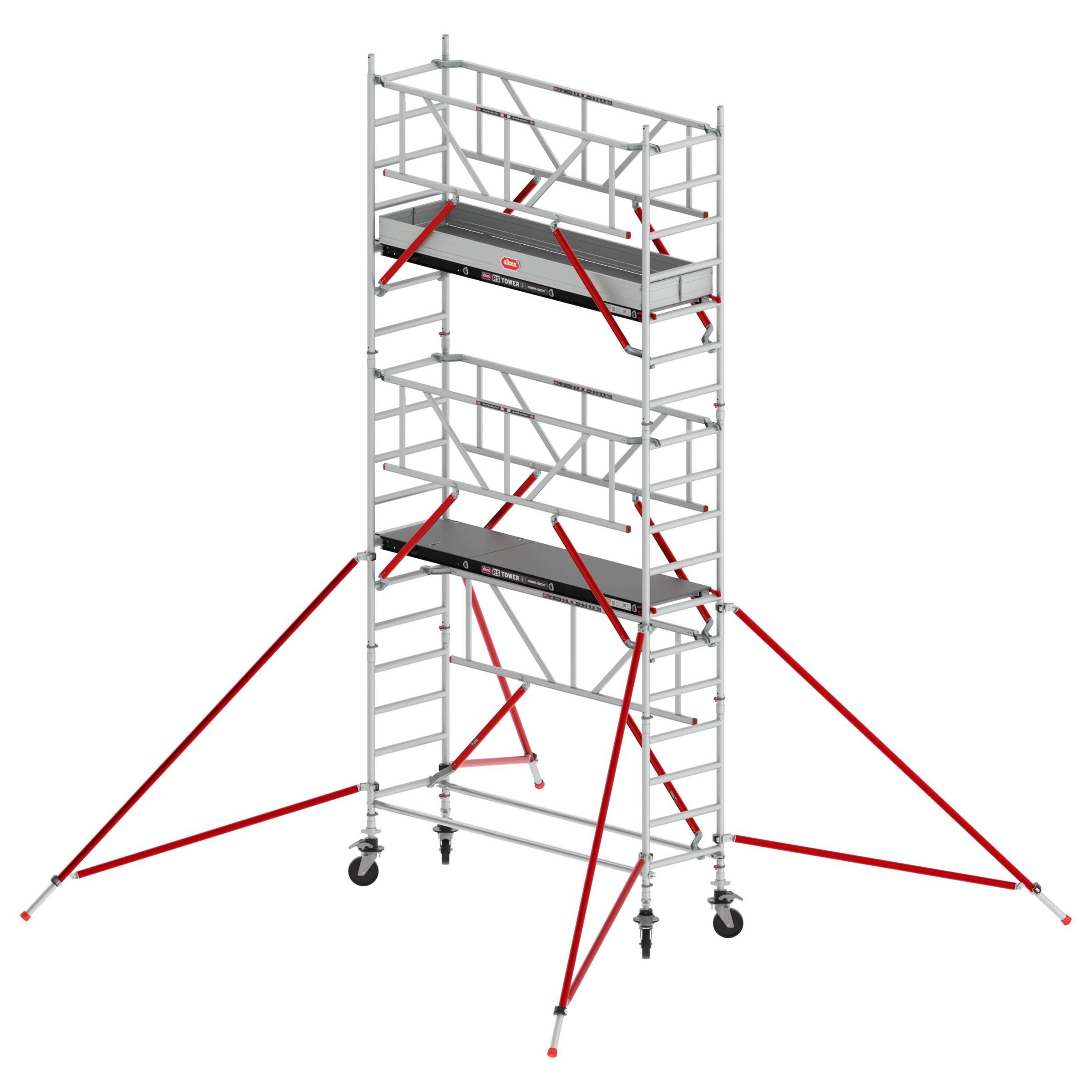 Altrex Fahrgerüst RS Tower 51-S Safe-Quick Aluminium mit Holz-Plattform 6,20m AH 0,75x2,45m