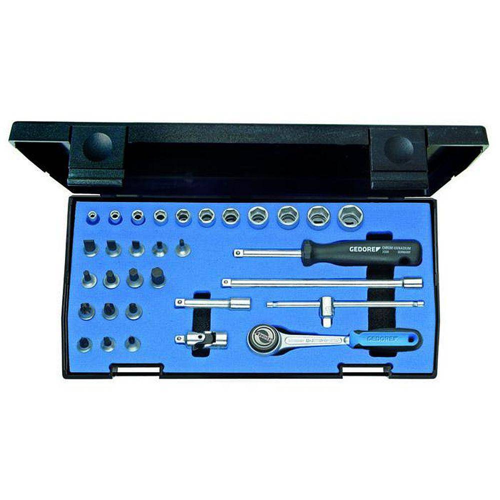 Steckschlüssel-Satz - 32-teilig - 1/4″ Sechskant-Antrieb