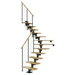 Dolle Mittelholmtreppe Cork Ahorn, lackiert 1/4 gewendelt 75 cm breit für GH 222 – 270 cm UK Metall Anthrazit mit Geländer Dolle Mittelholmtreppe Cork Ahorn, lackiert 1/4 gewendelt 75 cm breit für GH 222 – 270 cm UK Metall Anthrazit mit Geländer