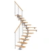 Dolle Mittelholmtreppe Cork Buche, lackiert 1/4 gewendelt 75 cm breit für GH 240 – 292 cm UK Metall Perlgrau mit Geländer Dolle Mittelholmtreppe Cork Buche, lackiert 1/4 gewendelt 75 cm breit für GH 240 – 292 cm UK Metall Perlgrau mit Geländer