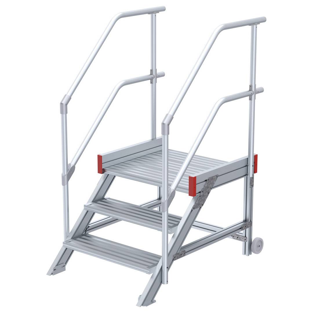 Euroline 514 Anstieg 45° 1000mm Stufenbreite 3 Stufen Alu gerieft