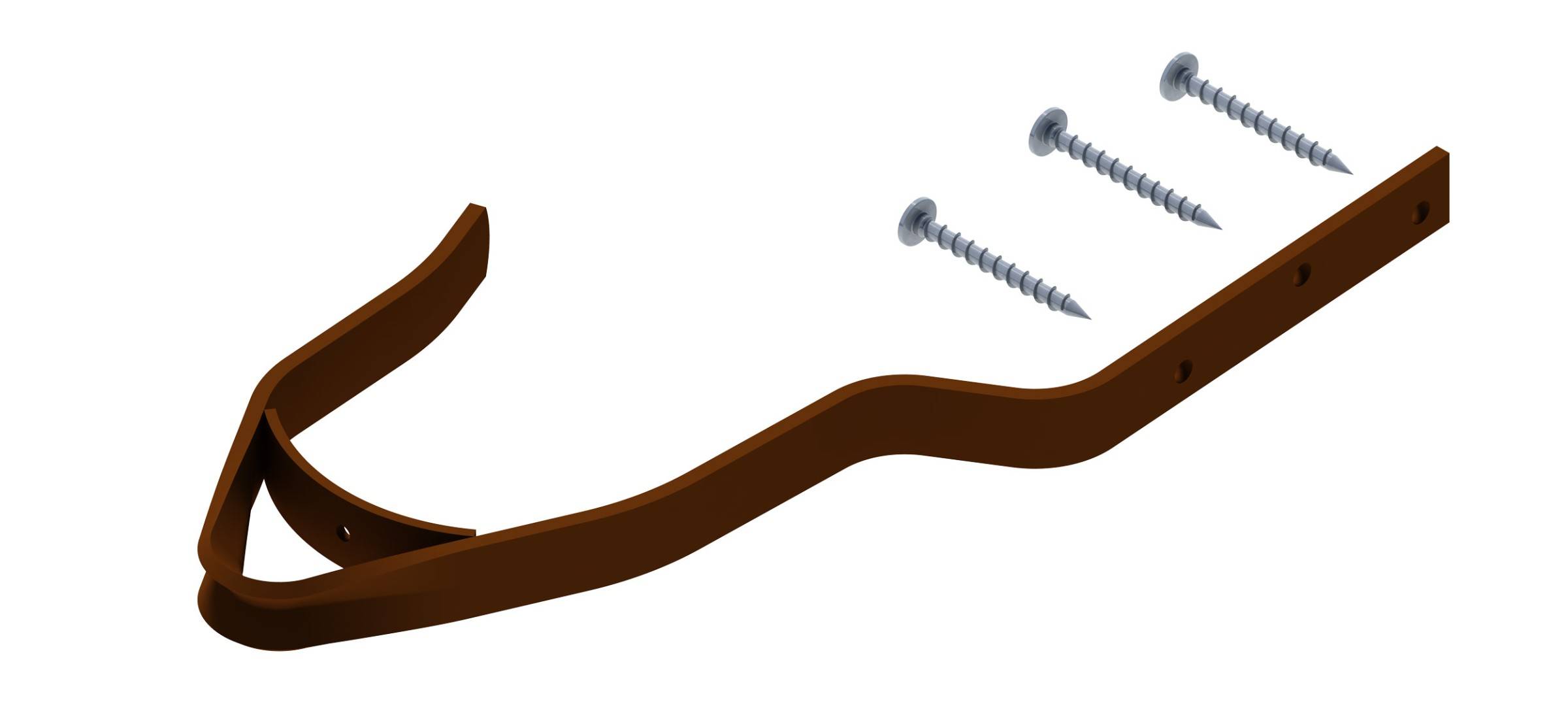 Layher Sicherheitsdachhaken für Ziegeldächer Modell Z Nussbraun RAL 8011