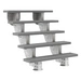 Dolle Außentreppe Gardenstep 120cm breit 5 Stufen Trimax grau 92,5-112,5cm Steigungshöhe ohne Geländer Dolle Außentreppe Gardenstep 120cm breit 5 Stufen Trimax grau 92,5-112,5cm Steigungshöhe ohne Geländer
