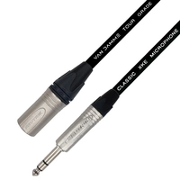 Van Damme XKE Microphone Mikrofonkabel/ Patchkabel (Neutrik XLR-m / TRS) 2m Schwarz Van Damme XKE Microphone Mikrofonkabel/ Patchkabel (Neutrik XLR-m / TRS) 2m Schwarz
