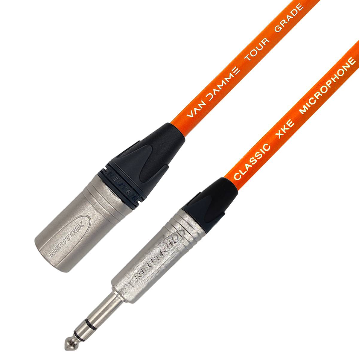 Van Damme XKE Microphone Mikrofonkabel/ Patchkabel (Neutrik XLR-m / TRS) 5m Orange