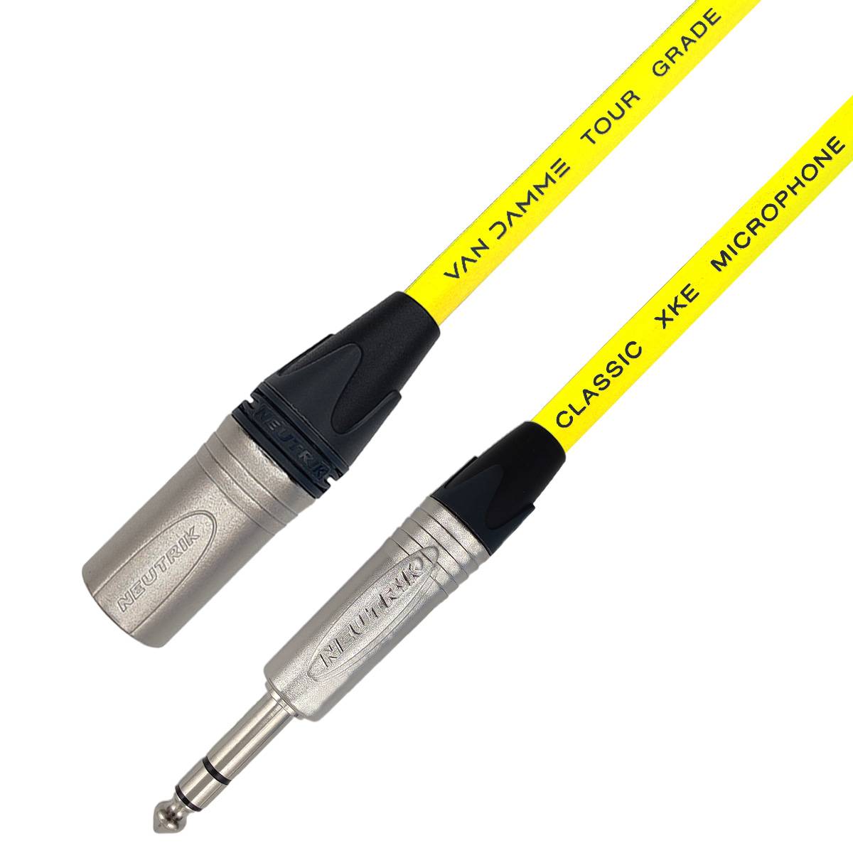 Van Damme XKE Microphone Mikrofonkabel / Patchkabel (Neutrik XLR-m / TRS) 30m Gelb