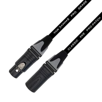 Van Damme XKE Pro-Patch Premium XLR Patchkabel (Neutrik Gold XLR-m / XLR-f) 0.9m Schwarz Van Damme XKE Pro-Patch Premium XLR Patchkabel (Neutrik Gold XLR-m / XLR-f) 0.9m Schwarz