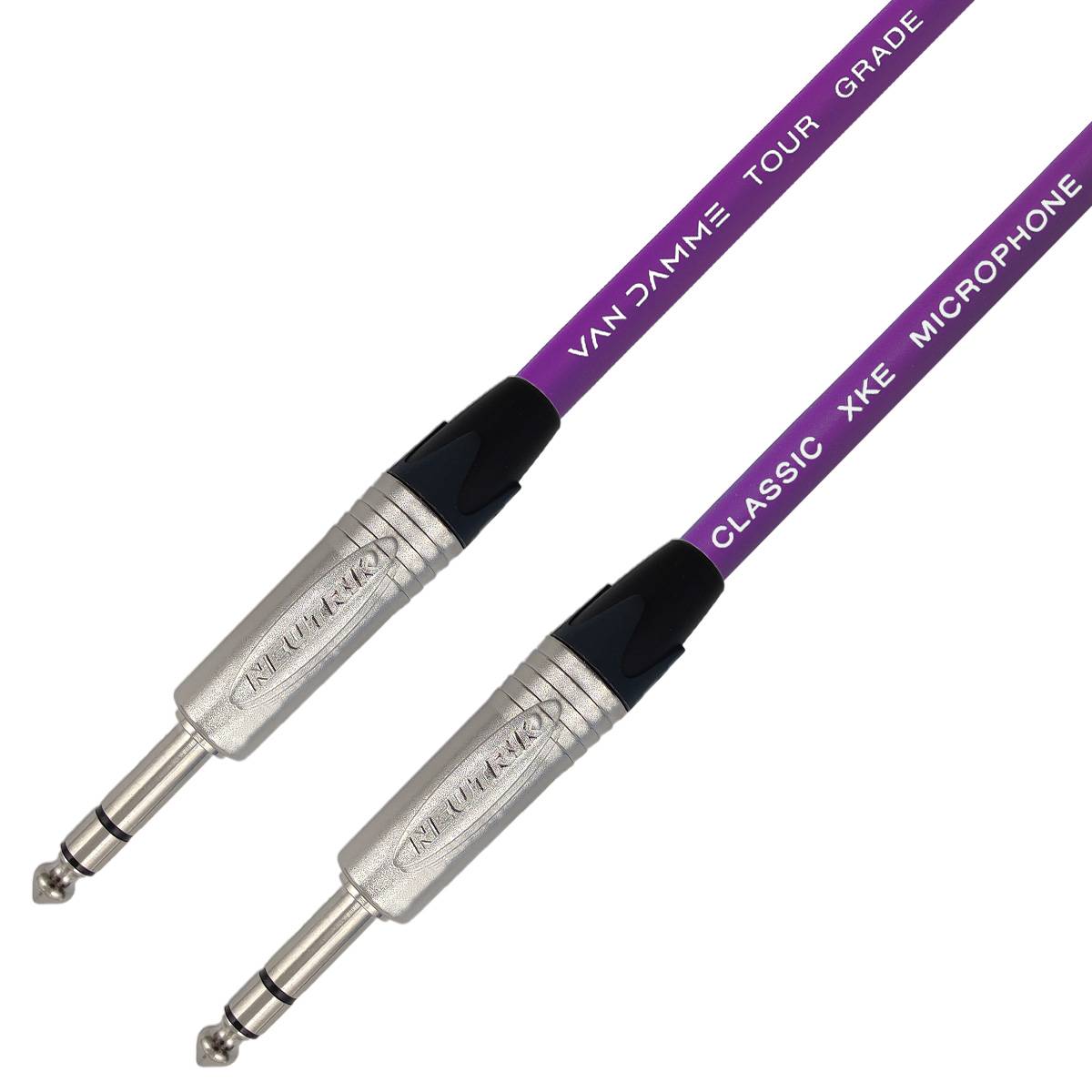 Van Damme XKE Microphone Mikrofonkabel/ Patchkabel (Neutrik TRS) 20m Violett