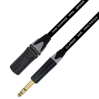 Van Damme XKE Pro-Patch Premium Patchkabel (Neutrik Gold XLR-m / TRS) 0.9m Schwarz Van Damme XKE Pro-Patch Premium Patchkabel (Neutrik Gold XLR-m / TRS) 0.9m Schwarz