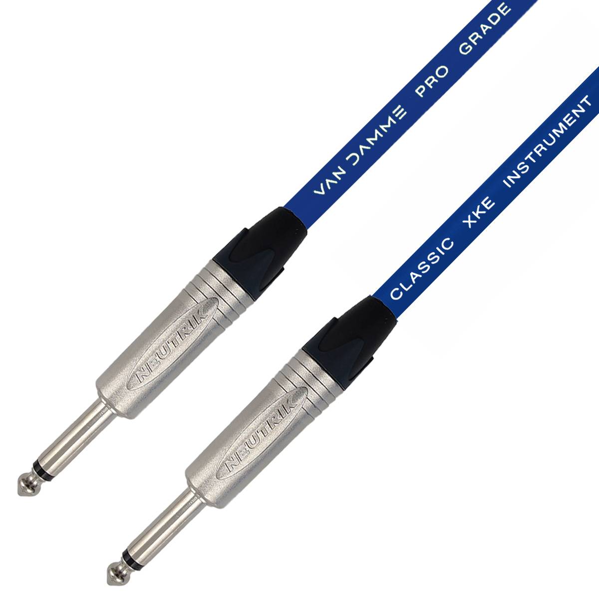 Van Damme XKE Instrument TS Instrumentenkabel (Neutrik 6,35mm Klinke) 5m Blau