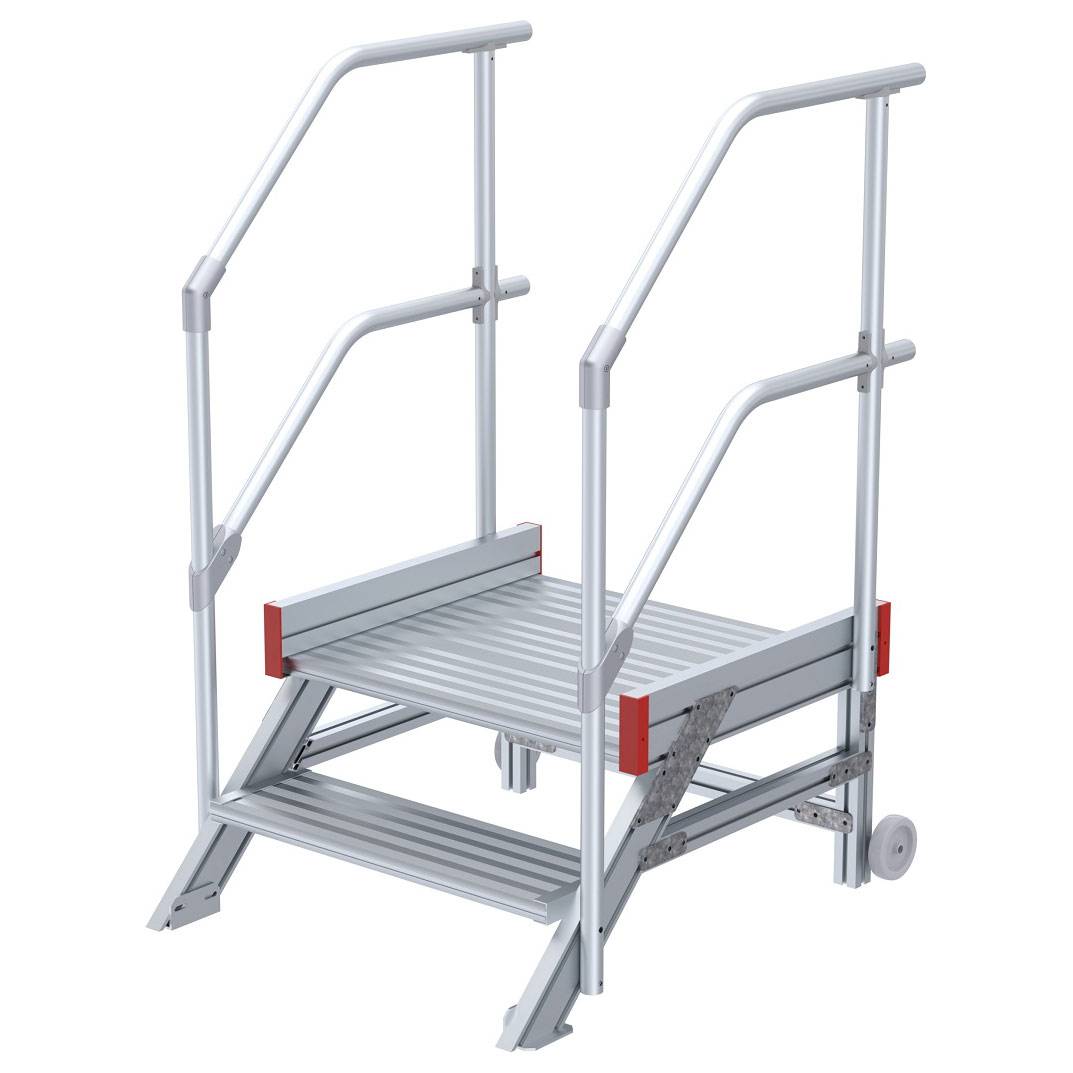 Euroline 514 Anstieg 45° 1000mm Stufenbreite 2 Stufen Alu gerieft