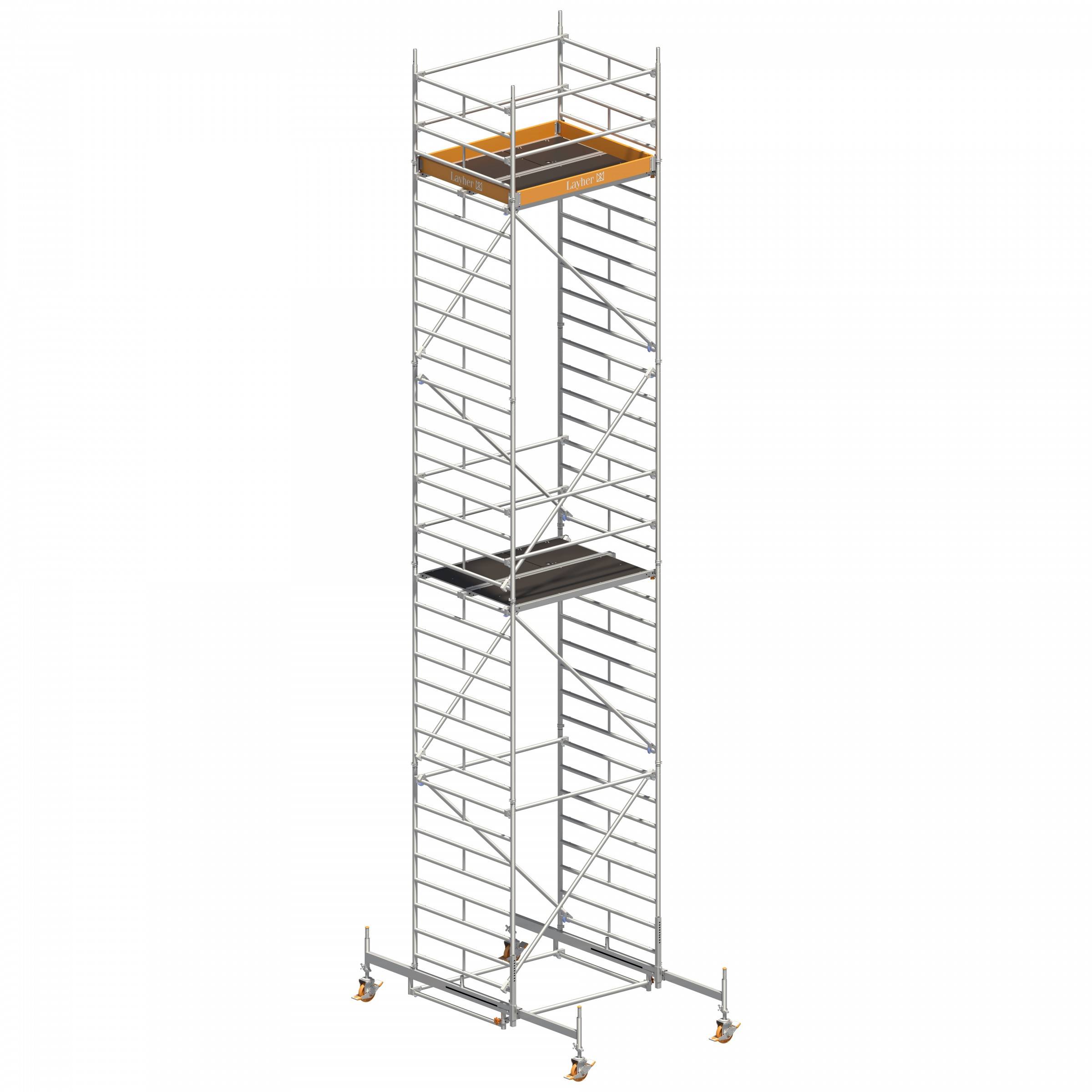 Layher Rollgerüst Uni Kompakt 10,38m AH (DIN EN 1004:2004)