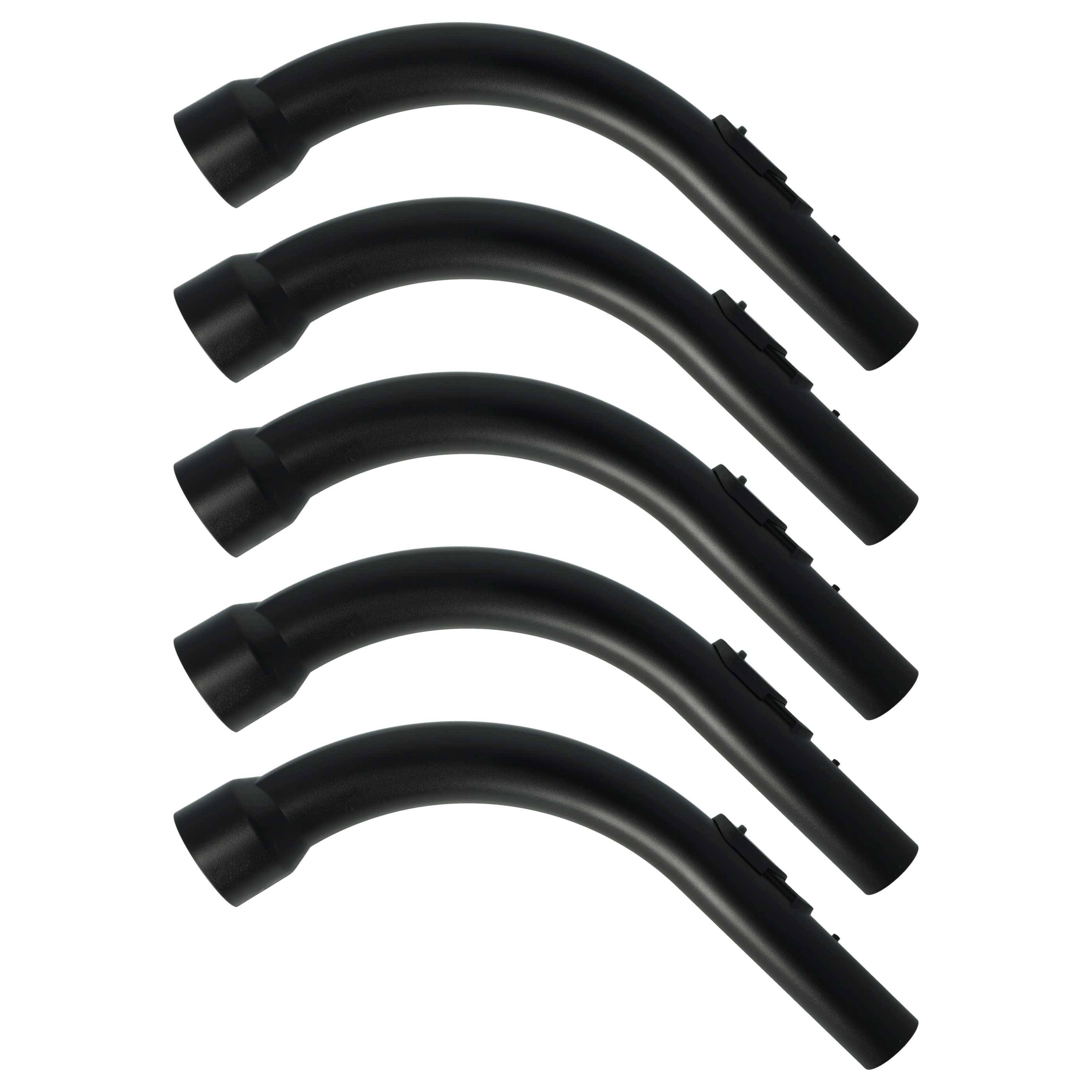 vhbw 5x Griff kompatibel mit Miele SDAP3, SDBE1, SDBB3, SDBB0, SDAP4 Staubsauger - Handgriff, Ersatzteil, 35 mm Anschluss, 36 cm Lang