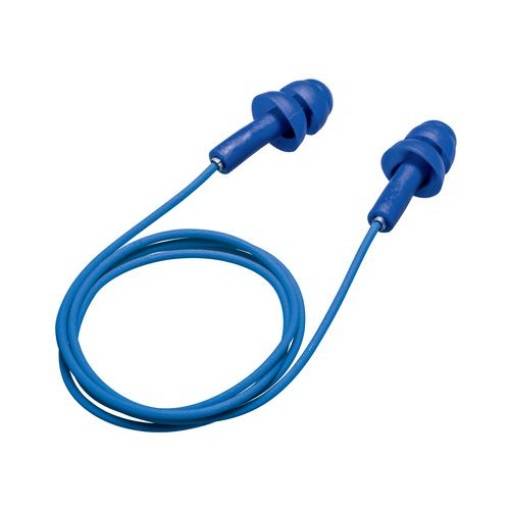 Uvex 2111260 Gehörschutzstöpsel whisper 50Paar blau SNR 27 dB Größe M 50 Paar