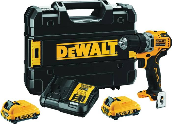 DEWALT DCD701D2-QW Akku-Bohrschrauber DCD701D2 12 V 2 Ah 1,5-10 mm