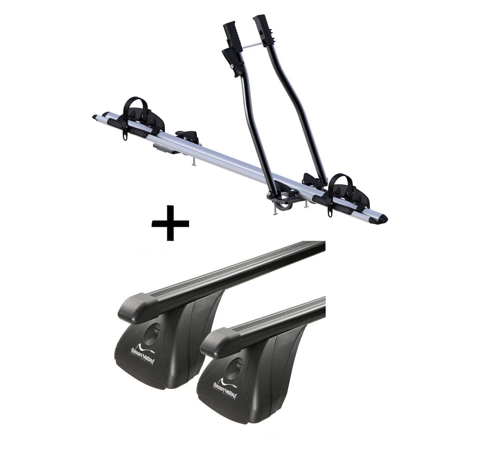 Fahrradträger SAGITTAR + Dachträger VDP Stahl kompatibel mit für Mazda 6 4 Türer 2007-2012