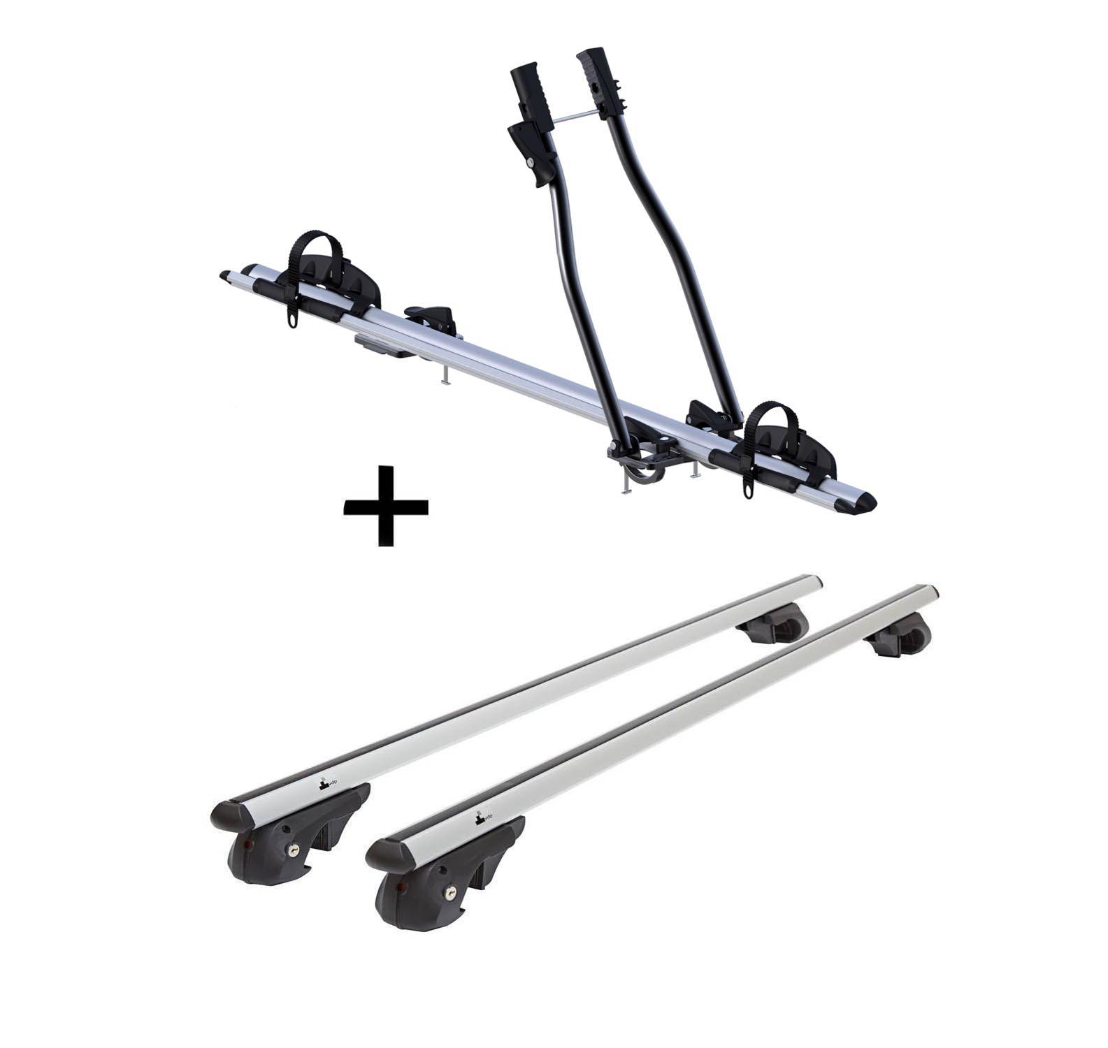 Fahrradträger SAGITTAR + Dachträger VDP004 L kompatibel mit für Hyundai Tucson JM 2004-2009