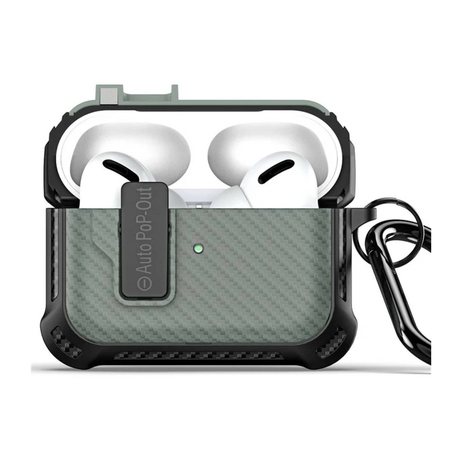 DUX DUCIS PECI-Serie Kopfhörerhülle kompatibel mit Apple AirPods Pro 2 Armeegrün