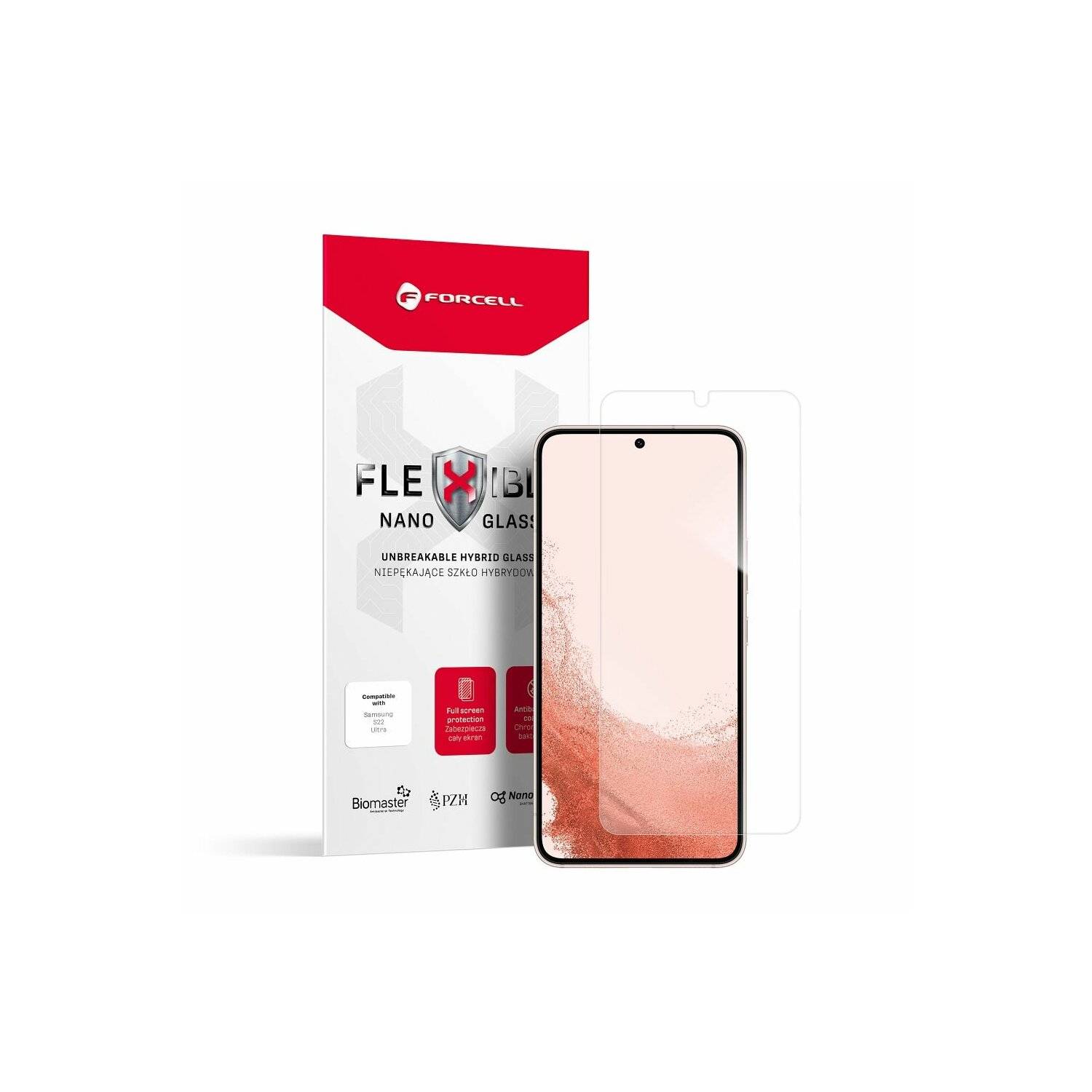 Nano Glass HybridGlass Schutzglas Flexible kompatibel mit Samsung Galaxy A25 5G
