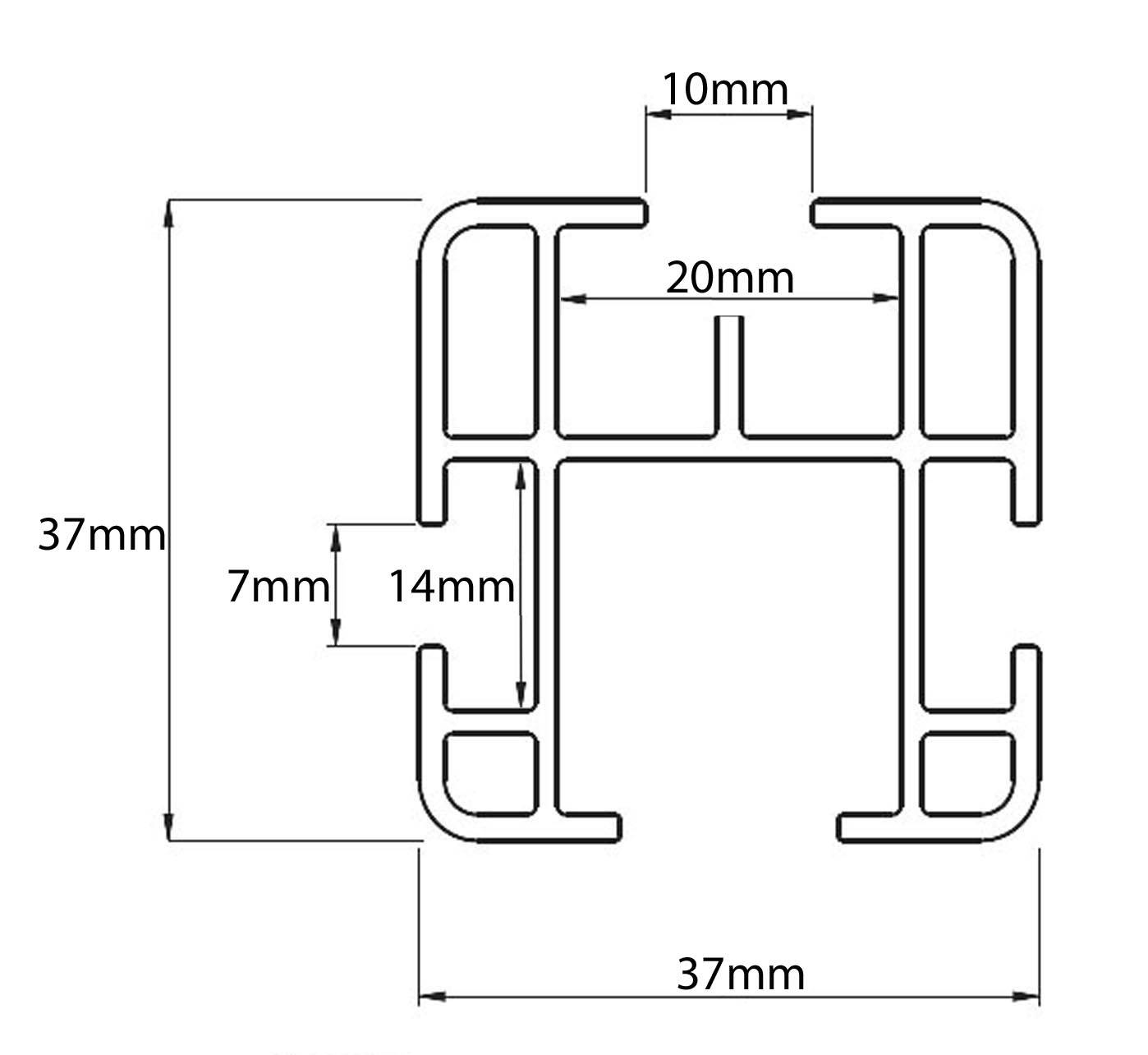 Dachträger VDP PRO+ kompatibel mit für Mercedes Viano 5P MPV (W447) ab 14 4 Stangen