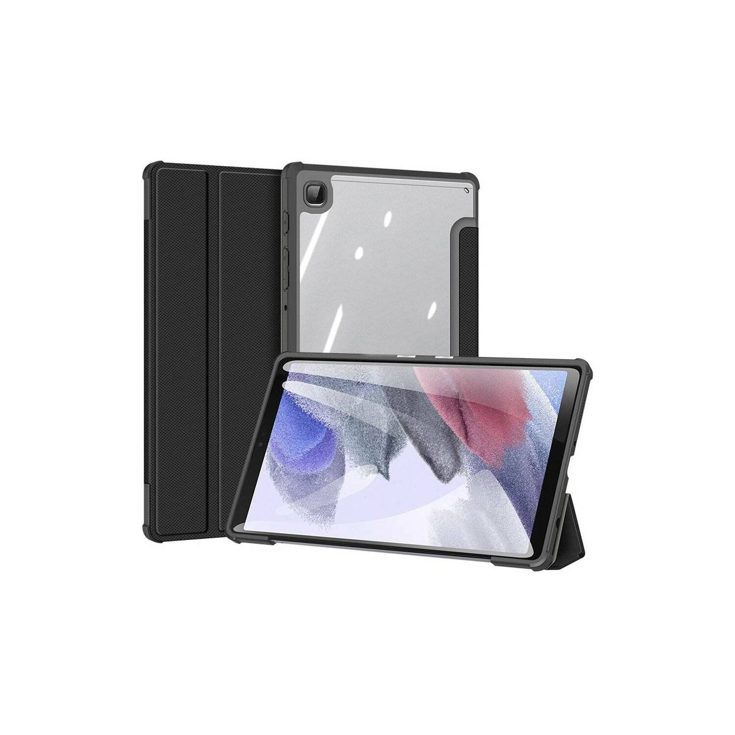 Dux Ducis Toby Eco-Leather Tablet-Ledertasche kompatibel mit Samsung Galaxy Tab A7 10.4" Schwarz