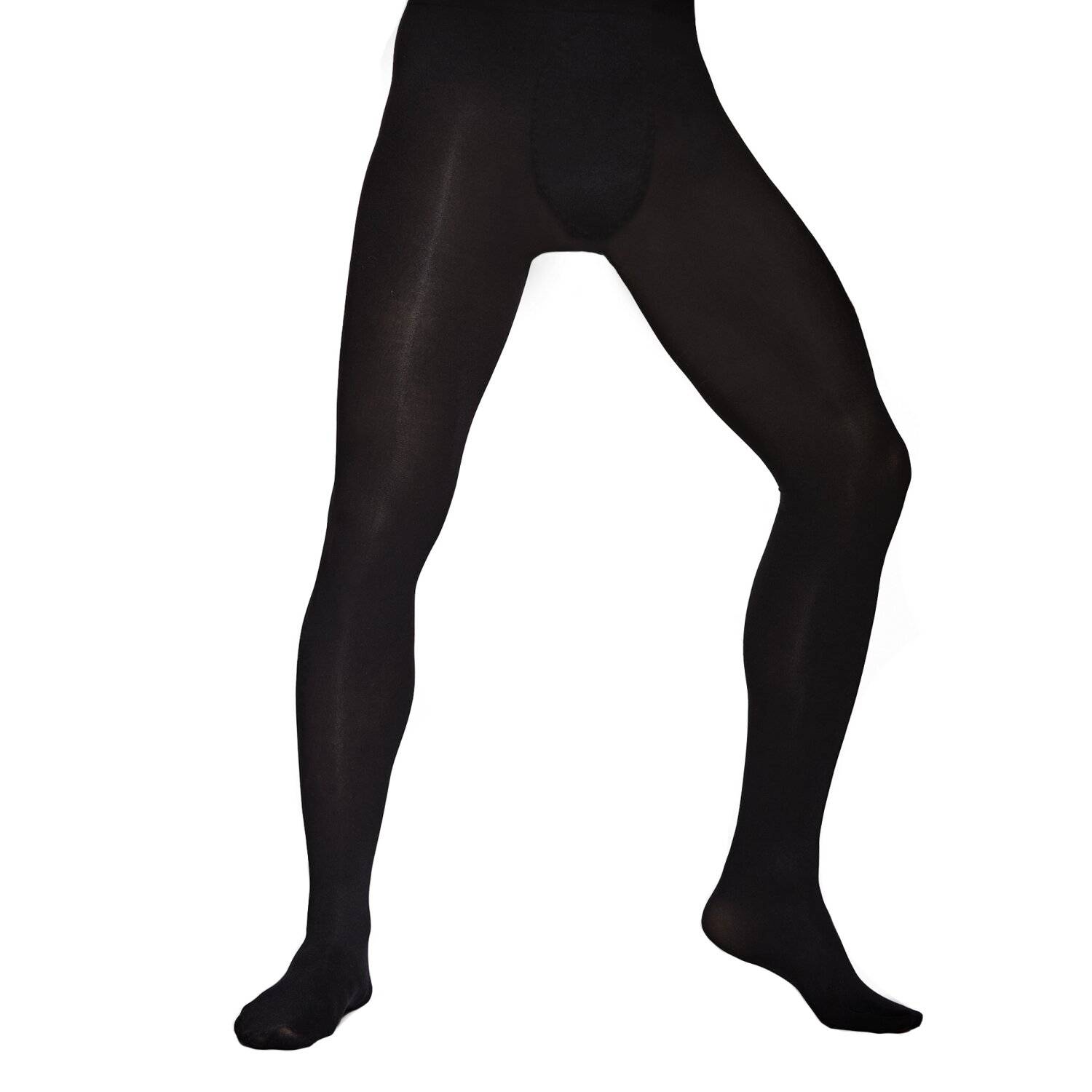 Herrenstrumpfhose Rocky 60 Den Natural Mikrofaser Leggings Schwarz M/L