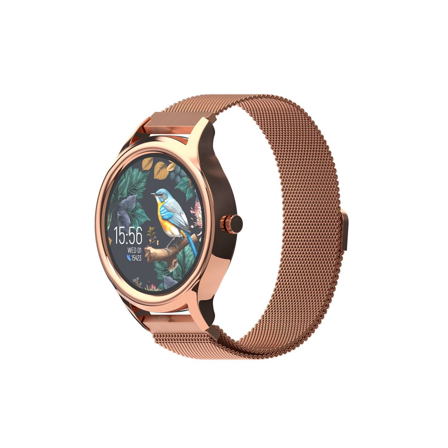 Forever Smartwatch ForeVive 3 SB-340 IP68 Wasserfestigkeit 200mAh 1,32 Zoll Gold