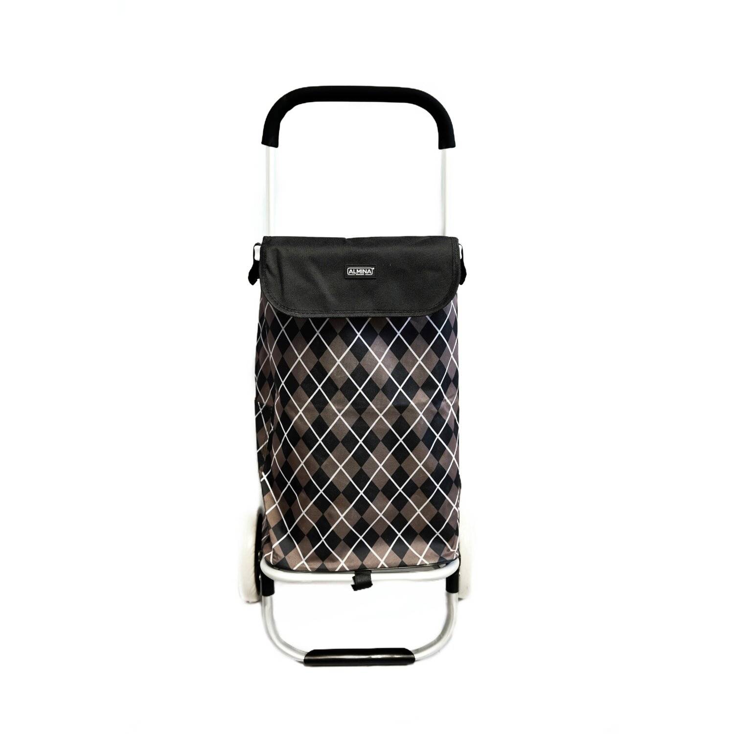 40L Einkauf Trolley Einkaufswagen Shopping Trolley Tasche Aluminium Motiv 2