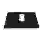 COFI 1453 Tastatur- und Mauspad in Schwarz schlichter Design 350 x 250 x 3 mm