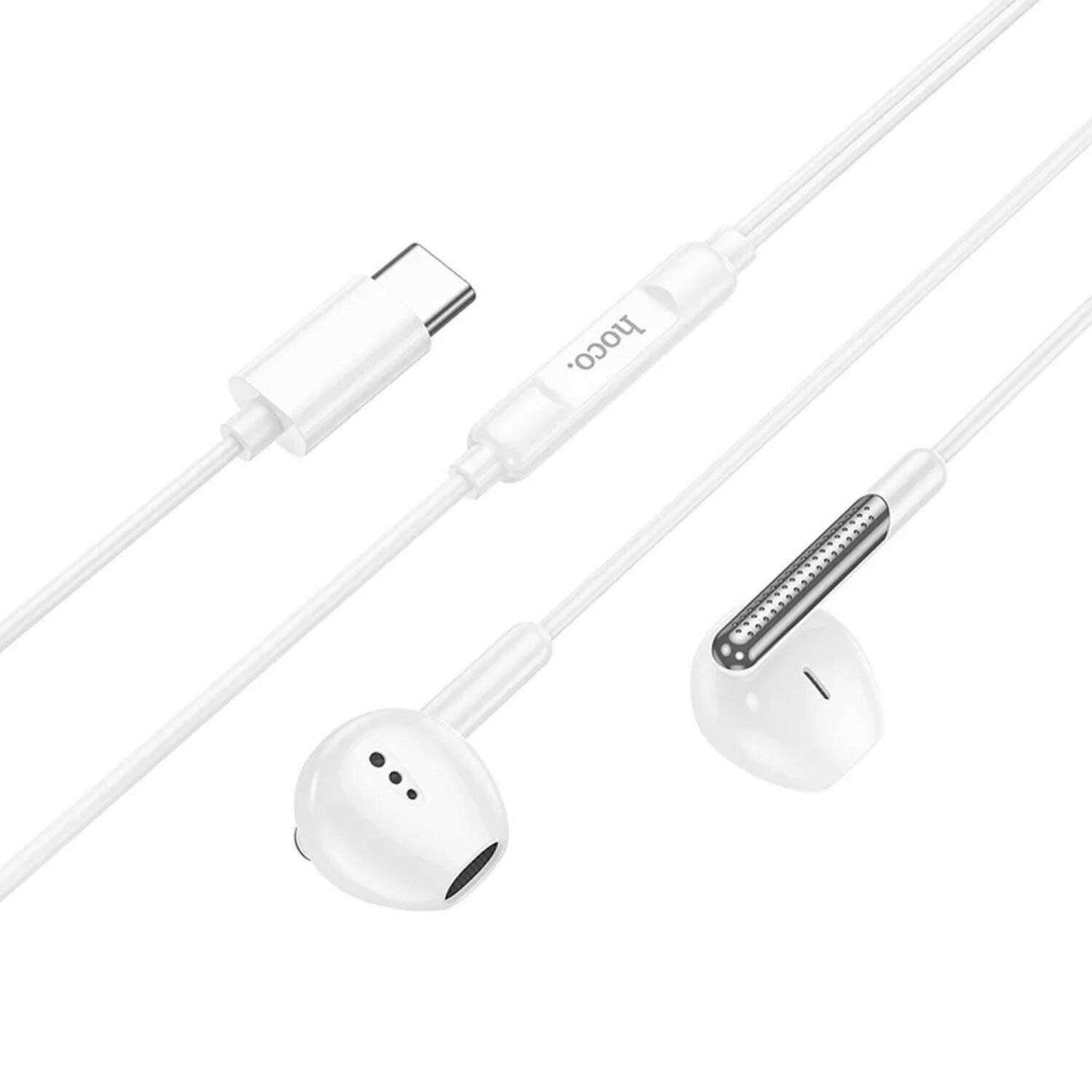 HOCO Typ-C-Headset mit Mikrofon In-Ear-Kopfhörer M123 Weiß