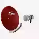 Fuba Sat Anlage 1 Teilnehmer | DAA 780 R Satellitenschüssel 80cm Alu rot (Testergebnis: ausgezeichnet)* + Fuba DEK 117 Single LNB 1 Teilnehmer Fuba Sat Anlage 1 Teilnehmer | DAA 780 R Satellitenschüssel 80cm Alu rot (Testergebnis: ausgezeichnet)* + Fuba DEK 117 Single LNB 1 Teilnehmer