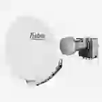 Fuba Sat Anlage 4 Teilnehmer | Satellitenschüssel Komplettset - DAA 850 G Sat-Schüssel 85cm Alu hellgrau + Fuba DEK 417 Quad LNB 4 Teilnehmer (DVB-S Fuba Sat Anlage 4 Teilnehmer | Satellitenschüssel Komplettset - DAA 850 G Sat-Schüssel 85cm Alu hellgrau + Fuba DEK 417 Quad LNB 4 Teilnehmer (DVB-S