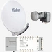 Fuba Sat Anlage 12 Teilnehmer | DAA 780 G Satellitenschüssel 80cm Alu hellgrau (Testergebnis: ausgezeichnet)* + Fuba Quattro LNB + Fuba Sat Fuba Sat Anlage 12 Teilnehmer | DAA 780 G Satellitenschüssel 80cm Alu hellgrau (Testergebnis: ausgezeichnet)* + Fuba Quattro LNB + Fuba Sat