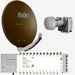 Fuba Sat Anlage 24 Teilnehmer | DAA 780 B Satellitenschüssel 80cm Alu braun (Testergebnis: ausgezeichnet)* + Fuba Quattro LNB + Fuba Sat Fuba Sat Anlage 24 Teilnehmer | DAA 780 B Satellitenschüssel 80cm Alu braun (Testergebnis: ausgezeichnet)* + Fuba Quattro LNB + Fuba Sat
