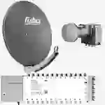 Fuba Sat Anlage 24 Teilnehmer | DAA 780 A Satellitenschüssel 80cm Alu anthrazit (Testergebnis: ausgezeichnet)* + Fuba Quattro LNB + Fuba Sat Fuba Sat Anlage 24 Teilnehmer | DAA 780 A Satellitenschüssel 80cm Alu anthrazit (Testergebnis: ausgezeichnet)* + Fuba Quattro LNB + Fuba Sat