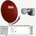 Fuba Sat Anlage 24 Teilnehmer | DAA 780 R Satellitenschüssel 80cm Alu rot (Testergebnis: ausgezeichnet)* + Fuba Quattro LNB + Fuba Sat Multischalter Fuba Sat Anlage 24 Teilnehmer | DAA 780 R Satellitenschüssel 80cm Alu rot (Testergebnis: ausgezeichnet)* + Fuba Quattro LNB + Fuba Sat Multischalter