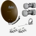 Fuba Sat Anlage 2 Teilnehmer - 2 Satelliten (z.B. Astra/Hotbird) | DAA 780 B Satellitenschüssel 80cm Alu braun (Testergebnis: ausgezeichnet)* + 2x Fuba Sat Anlage 2 Teilnehmer - 2 Satelliten (z.B. Astra/Hotbird) | DAA 780 B Satellitenschüssel 80cm Alu braun (Testergebnis: ausgezeichnet)* + 2x