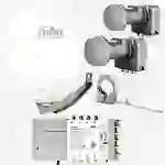 Fuba Sat Anlage 8 Teilnehmer - 2 Satelliten (z.B. Astra/Hotbird) | DAA 780 W Satellitenschüssel 80cm Alu weiß (Testergebnis: ausgezeichnet)* + 2x LN Fuba Sat Anlage 8 Teilnehmer - 2 Satelliten (z.B. Astra/Hotbird) | DAA 780 W Satellitenschüssel 80cm Alu weiß (Testergebnis: ausgezeichnet)* + 2x LN