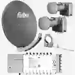Fuba Sat Anlage 16 Teilnehmer - 2 Satelliten (z.B. Astra/Hotbird) | DAA 780 A Satellitenschüssel 80cm Alu anthrazit (Testergebnis: ausgezeichnet)* Fuba Sat Anlage 16 Teilnehmer - 2 Satelliten (z.B. Astra/Hotbird) | DAA 780 A Satellitenschüssel 80cm Alu anthrazit (Testergebnis: ausgezeichnet)*